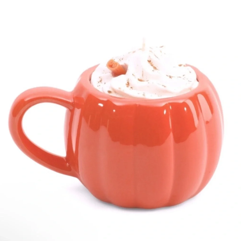 New! Martha Stewart Pumpkin Spice Candle in Orange Mug